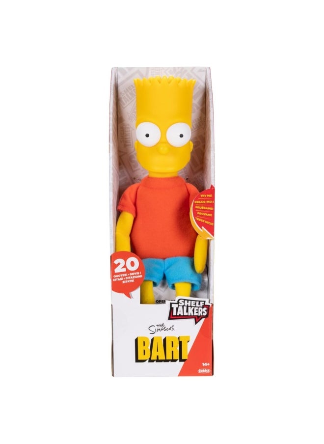 Jakks Shelf Talkers The Simpsons Bart Simpson Talking Plush Doll (30 cm)