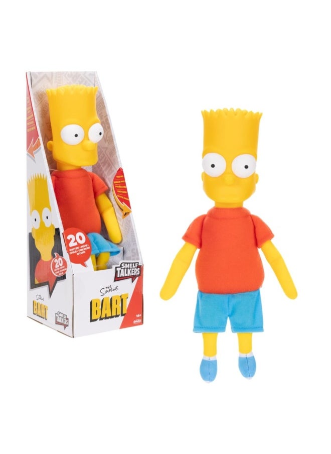 Jakks Shelf Talkers The Simpsons Bart Simpson Talking Plush Doll (30 cm)