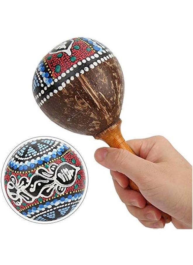 Professional Maracas Musical Instruments , Sand Hammer Musical Instrument , Shaker Hand Percussion Instrument , Musical Instruments for Adults(WOOD)