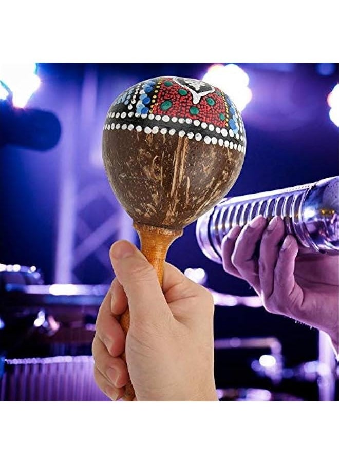 Professional Maracas Musical Instruments , Sand Hammer Musical Instrument , Shaker Hand Percussion Instrument , Musical Instruments for Adults(WOOD)