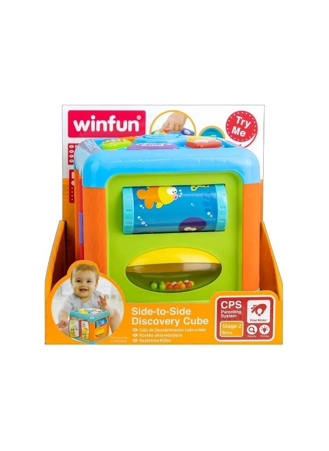 WinFun Side-to-Side Discovery Cube Activity Toy (19.50 x 18.30 x 18.70 cm)