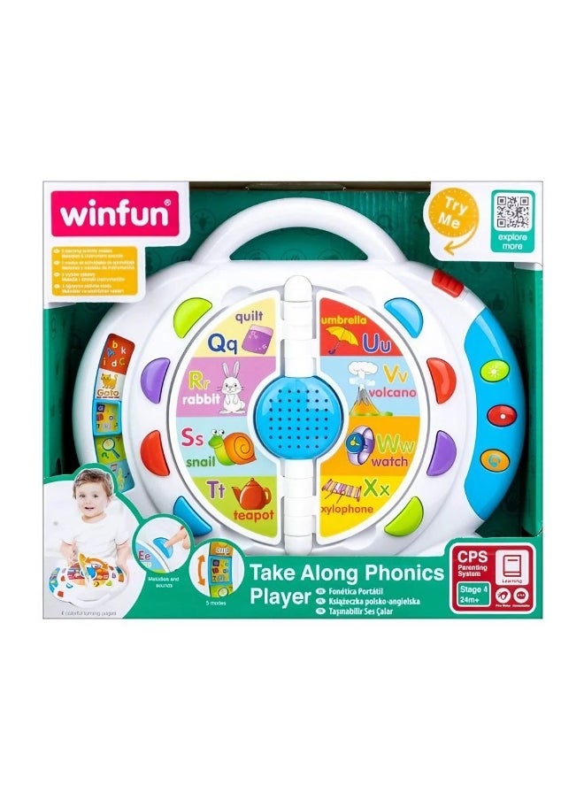 WinFun Take Along Phonics Players Toy (23.11 × 6.10 × 27.94 cm)