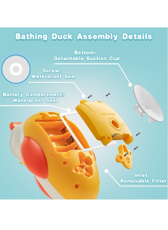 Fun Bath Toys for Kids, Colorful Shower Sprayer with 3 Duck Figures  4 Toddler Shower Accessories, Perfect for Playtime in the Tub