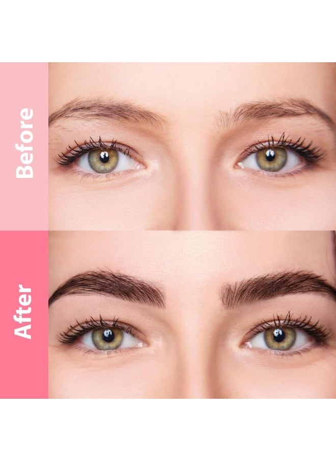 BINGBRUSH 2-in-1 Dual-Ended Eyebrow Pencil for Women, Micro 4 Point and Precise Brush - Eye Makeup Lift & Snatch Long-Lasting Waterproof Natural Eyebrow Hair (1Pc 04# Brown)
