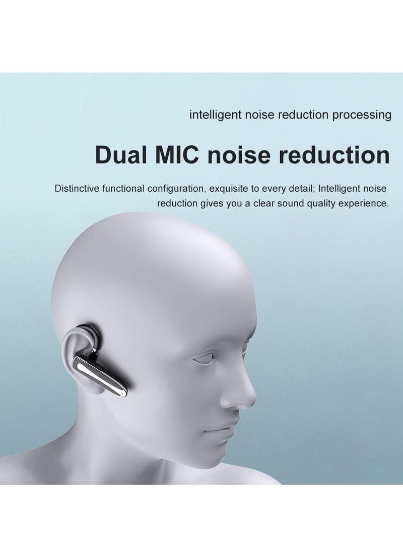 Bluetooth Headset For Cell Phone Wireless Bluetooth 5.1 Earpiece Single-Ear Headset Hands-Free Earphones For Office Driving Calling Compatible Android/iPhone.