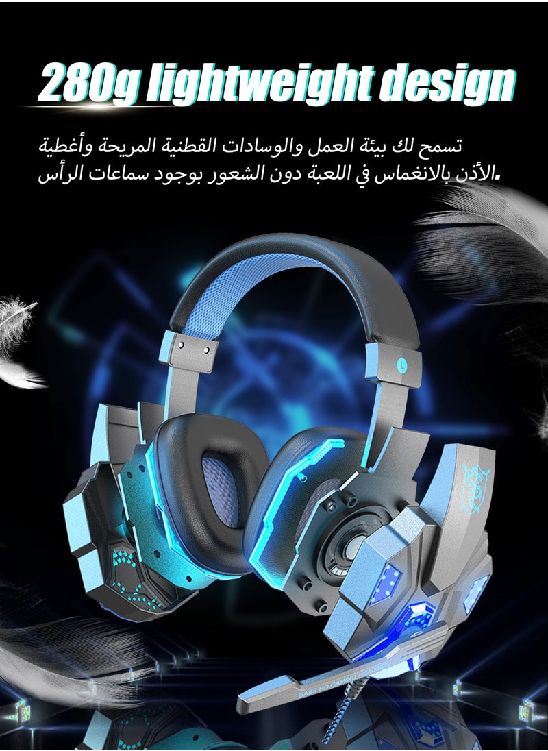 Wired Over-Ear Gaming Headphones For PS4/PS5/XOne/XSeries/Nintendo Switch/PC