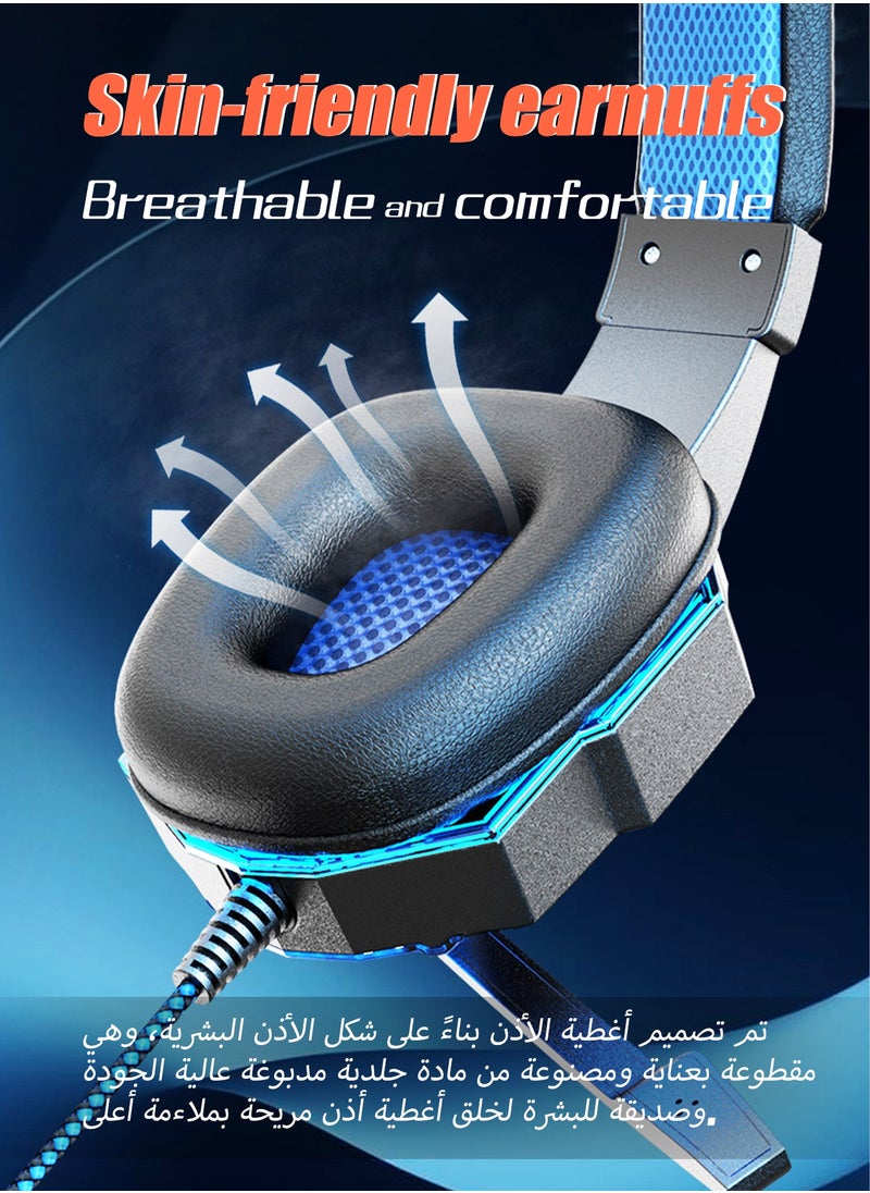 Wired Over-Ear Gaming Headphones For PS4/PS5/XOne/XSeries/Nintendo Switch/PC