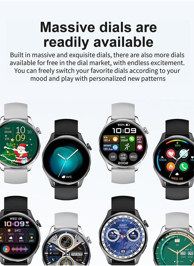 Smart Watch 1.53 inch men's and women's smart watches with Bluetooth for making/answering calls, fitness mode and sleep mode, multiple applications, information reminders, multiple languages, 280mAh