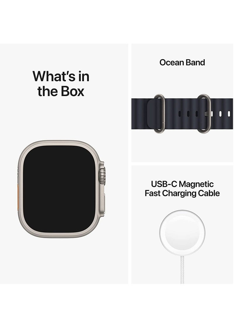 2022 New S8 ultra Smartwatch Series 8 I S8 49mm 1.99 Inch Screen 4 Small Game Dual Straps Ultra8 Smart Watch with Silicone + Nylon Strap (Orange)