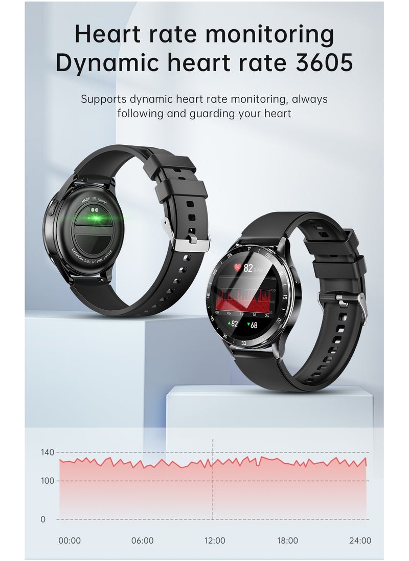 2-in-1 Smartwatch with TWS Bluetooth Earphones – Wireless Dual-Ear HD Calls, Music Playback, IP67 Waterproof, 1.39