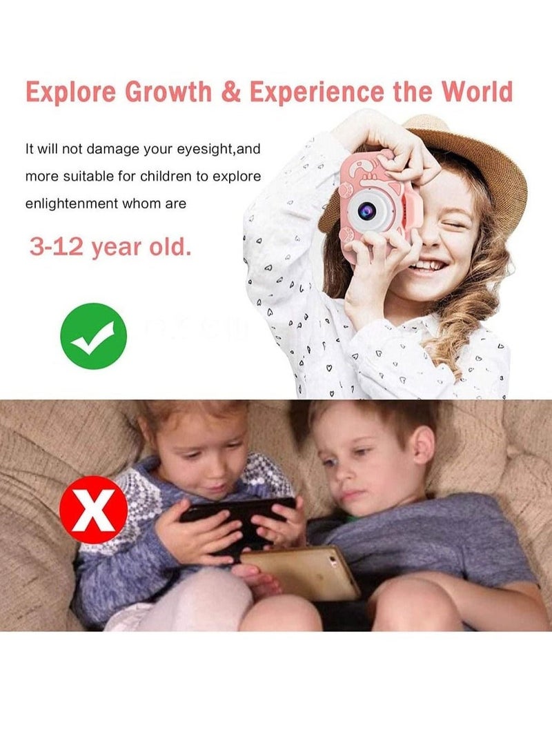 2021 Upgrade 1080P Dual Camera 2.0 Inches Screen 20MP HD Video Camcorder with 【 32 GB Memory Card 】 Gifts for Child Boys Girls, Best Birthday Gift Games Toy