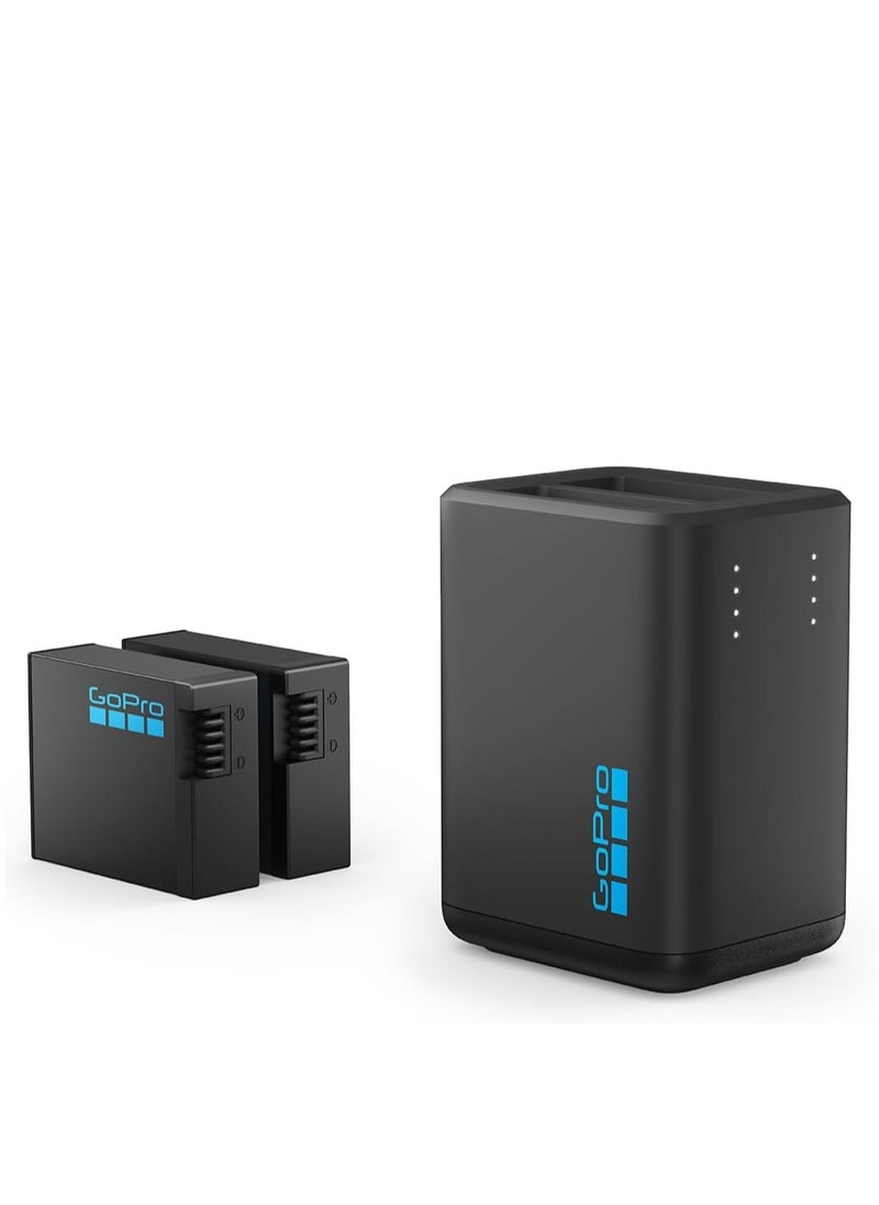 GoPro Dual Battery Charger + 2 Enduro Rechargeable Batteries (HERO13 Black)