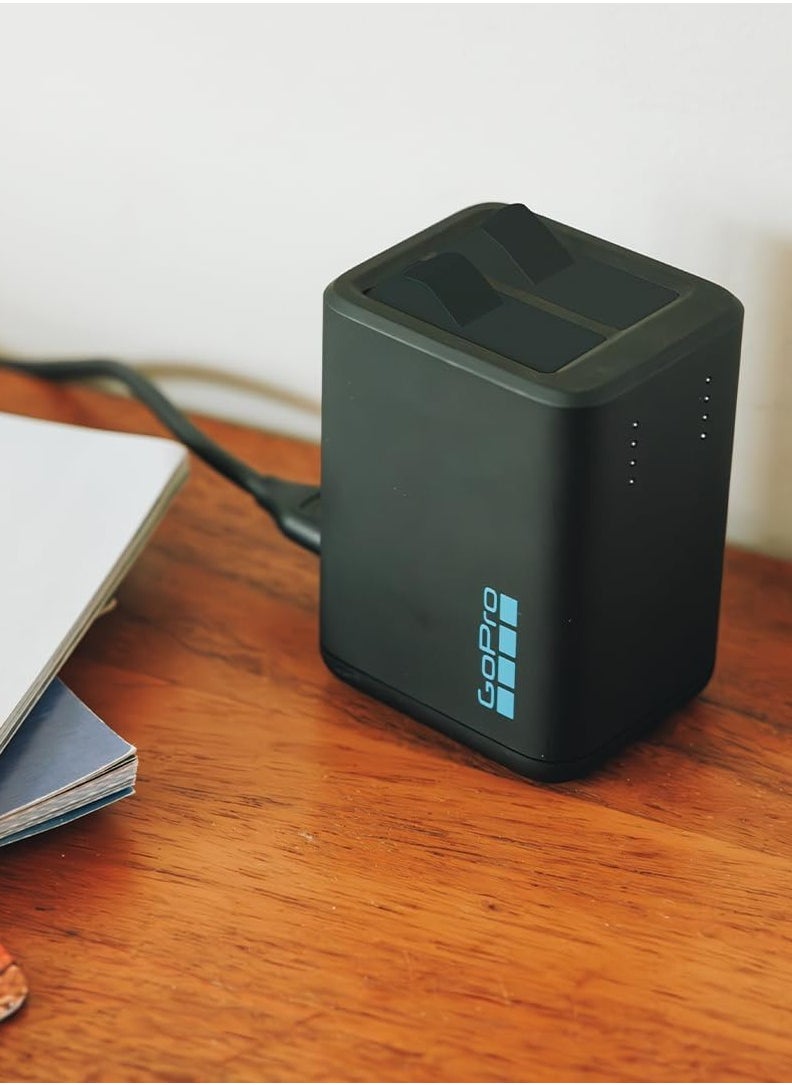 GoPro Dual Battery Charger + 2 Enduro Rechargeable Batteries (HERO13 Black)
