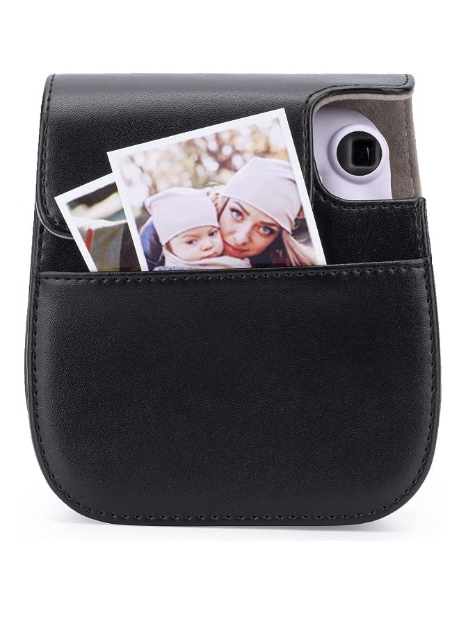 PU Leather For Instax Camera Compact Case for Fujifilm Instax Mini 11/9/8/8+ Instant Film Camera Black Penguin