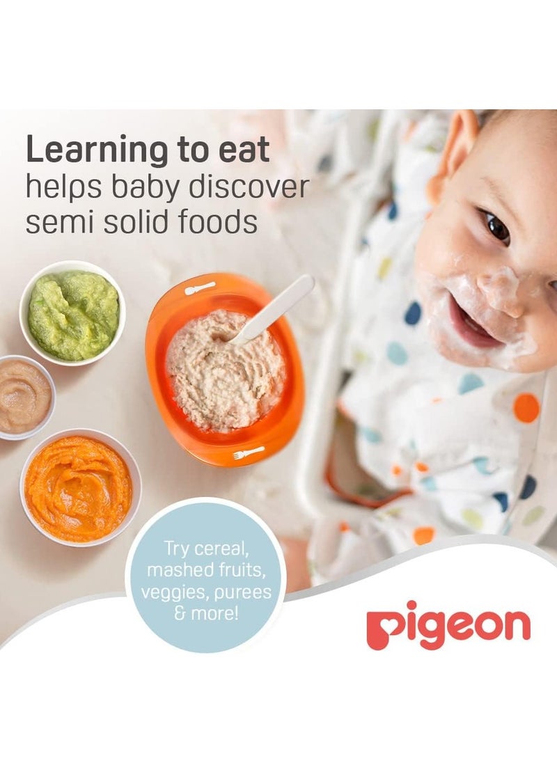 Pigeon Do It Myself Orange Dish Stage 2 (12+ Months) - BPA free 1 pcs