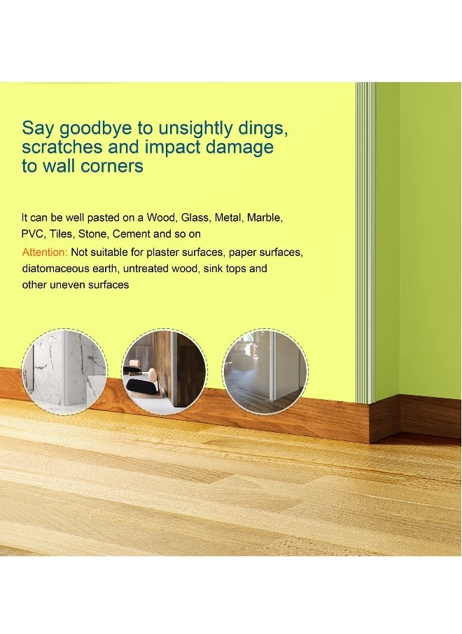 Baby Proofing, Silicone Edge Protector Strip, Soft Corner Protectors for Kids, 6.5ft 0.6x0.6in Pre-Tape Adhesive Corner Protectors for Furniture Against Sharp Corners for Cabinets, Tables, Drawers