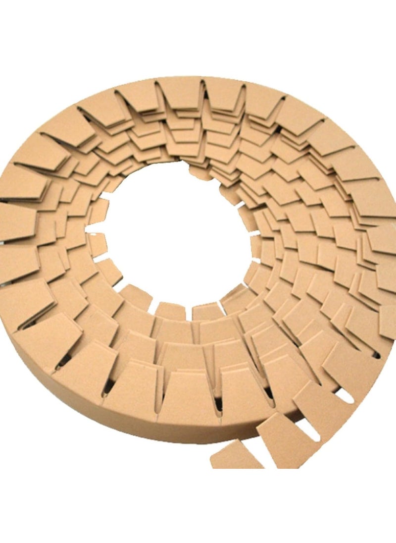 10pcs Cardboard Corner Edge Protectors Each 5 Meter Long & 30W x 3THK mm, Corrugated Packaging for Shipping Furniture Appliances Fragile Items - Brown