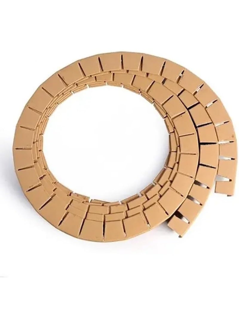 5pcs Cardboard Corner Edge Protectors Each 5 Meter Long & 30W x 3THK mm, Corrugated Packaging for Shipping Furniture Appliances Fragile Items - Brown