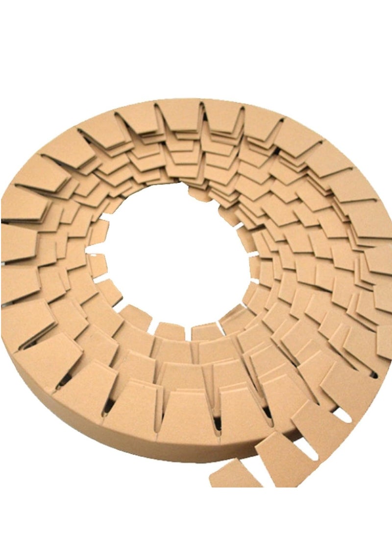 5pcs Cardboard Corner Edge Protectors Each 5 Meter Long & 30W x 3THK mm, Corrugated Packaging for Shipping Furniture Appliances Fragile Items - Brown