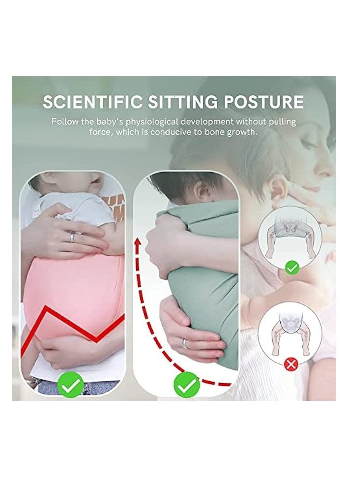 Baby Carrier, Baby Carriers from Newborn, Soft Portable Baby Sling, Adjustable One Shoulder Cross-Body Baby Wrap Carrier, Quick Dry, Thick and Widen Shoulder Straps for 0-24 Months Baby