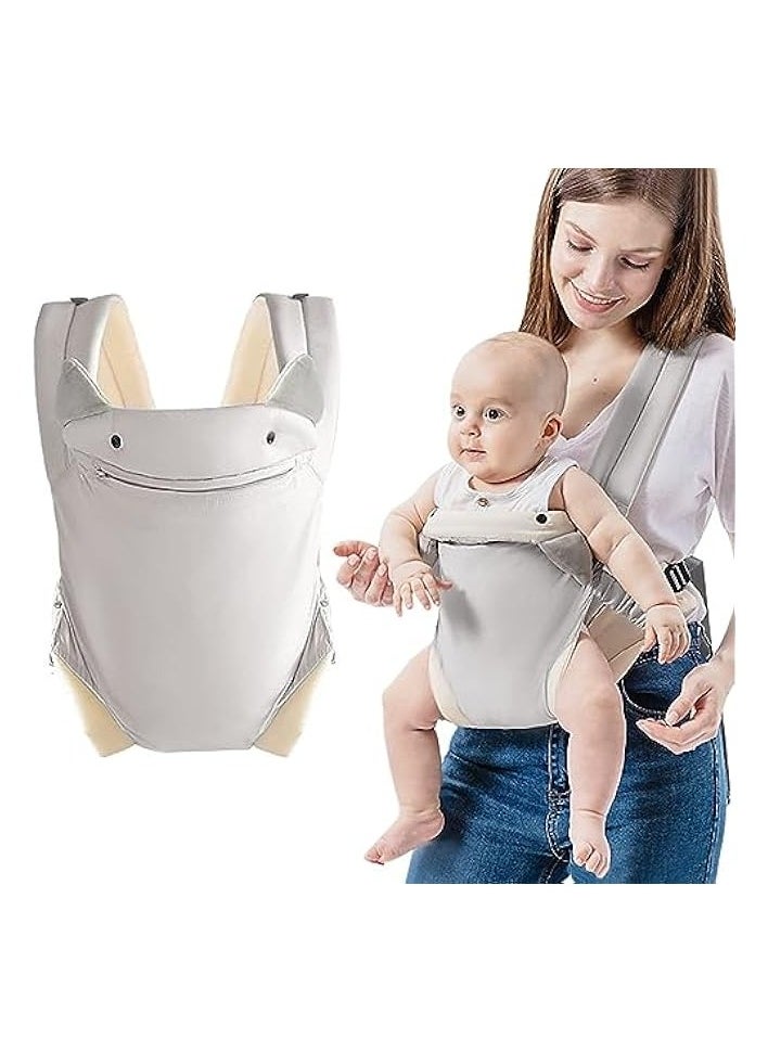 Baby Carrier,baby holder,Baby Sling Newborn to Toddler,Baby Carrier Wrap,Adjustable Holder Portable Convertible Front and Back Backpack Carry for Infants Toddlers Babies(Grey)