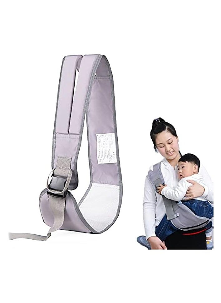 Portable Baby Carrier, Ergonomic Adjustable Widen Separate Padded Shoulder Straps, Soft Breathable Child Slings for Infants and Toddlers up to 55Lbs,5-42 Months (Gray)