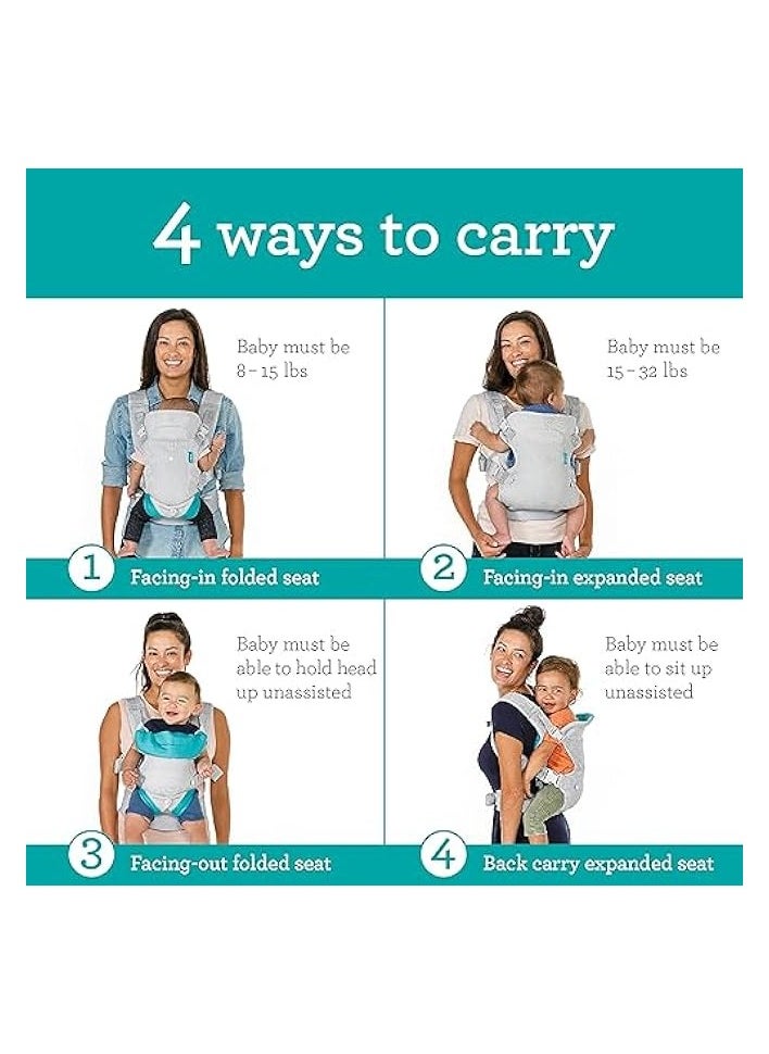 Flip 4-In-1 Light And Grey Convertible Carrier
