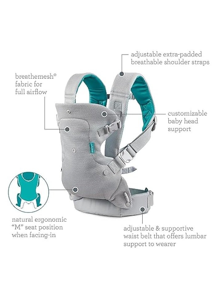 Flip 4-In-1 Light And Grey Convertible Carrier
