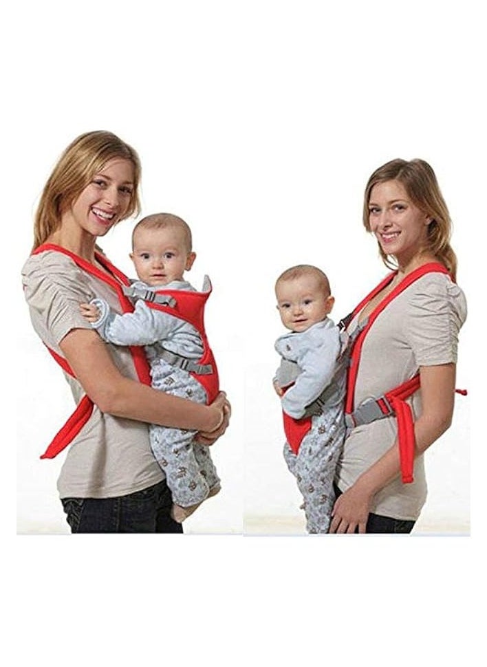 Adjustable Infant Baby Carrier Wrap Sling Newborn Backpack Breathable Ergonomic Multifunction Outdoor Kangaroo (Deep Blue)