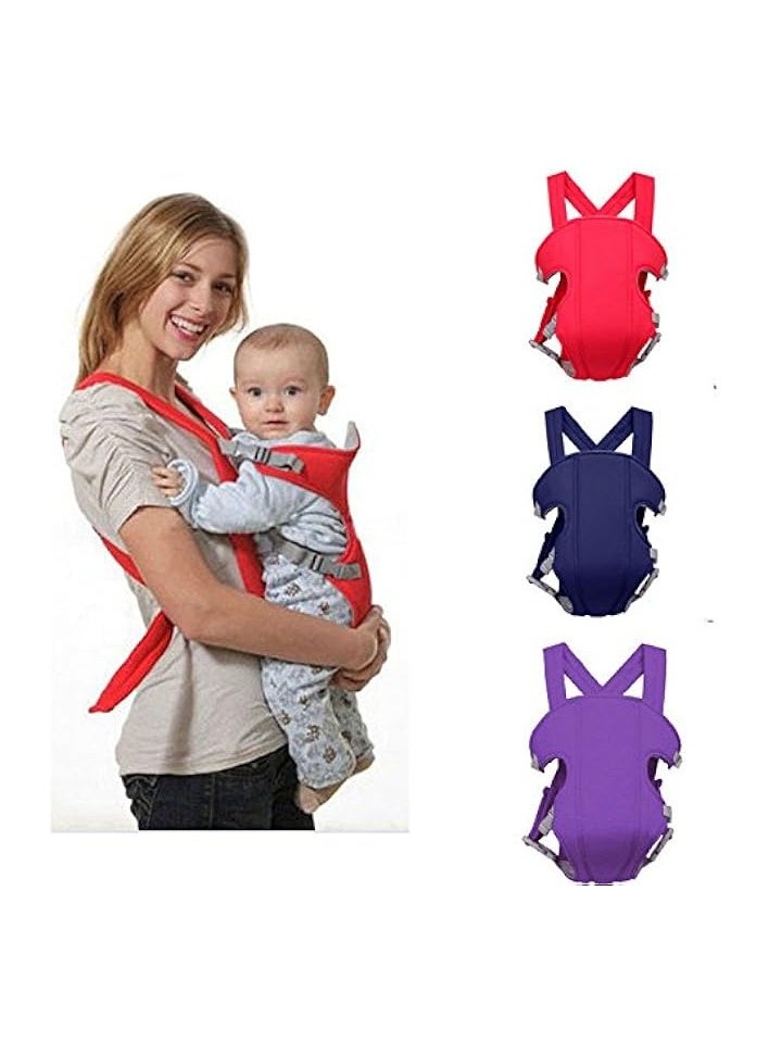 Adjustable Infant Baby Carrier Wrap Sling Newborn Backpack Breathable Ergonomic Multifunction Outdoor Kangaroo (Deep Blue)