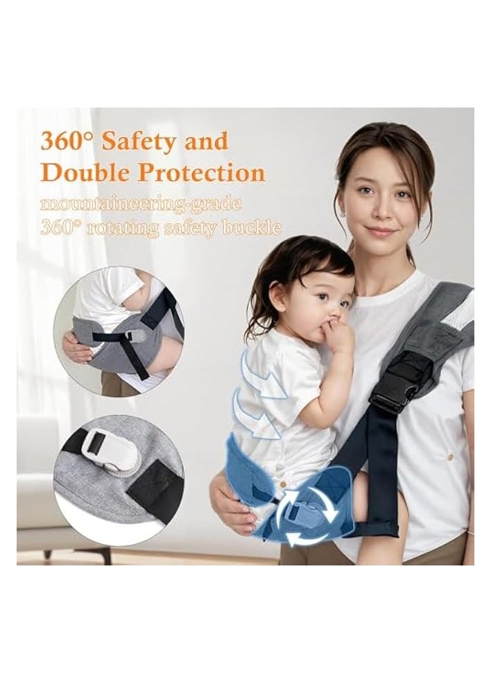 Portable Toddler Carrier, Baby Carrier Newborn to Toddler-Adjustable Baby Sling Carrier,Toddler Carrier for 25-60lbs,Comfortable Toddler Sling for Hands-Free Carrying