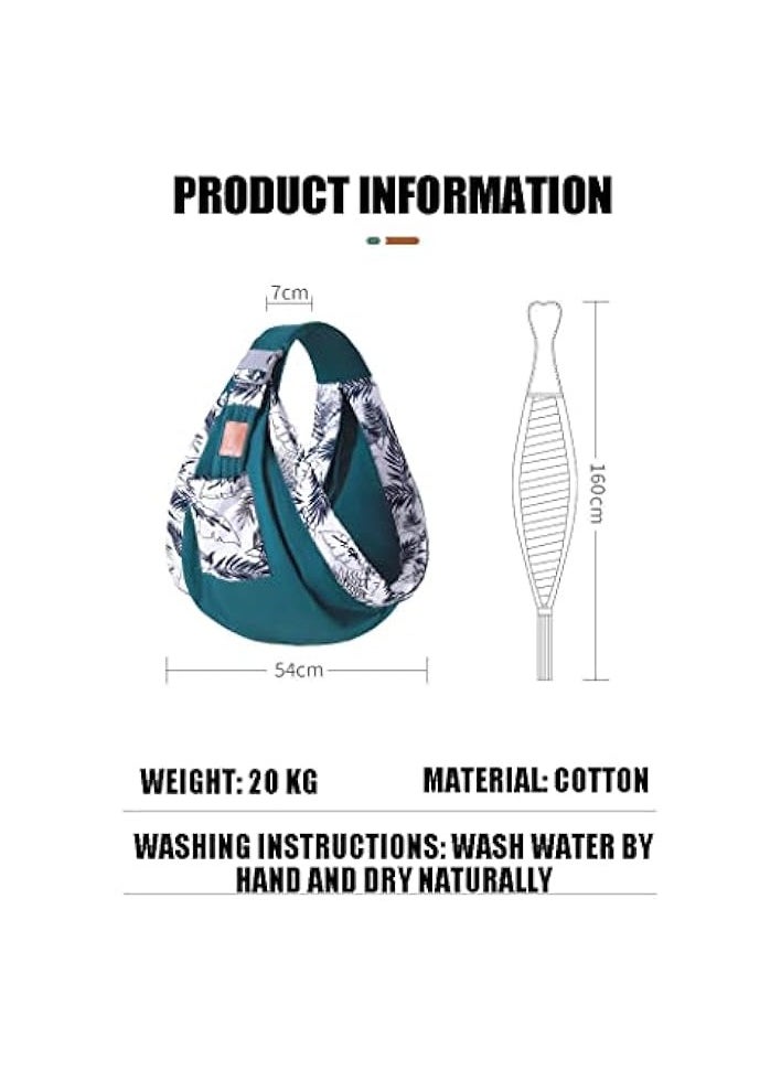 Baby Carrier Multifunctional Portable Baby Sling Baby Ergonomic Adjustable Cotton Shoulder Carrier for Easy Wearing Carrying of Newborn, Infant Toddler and Ideal for Baby