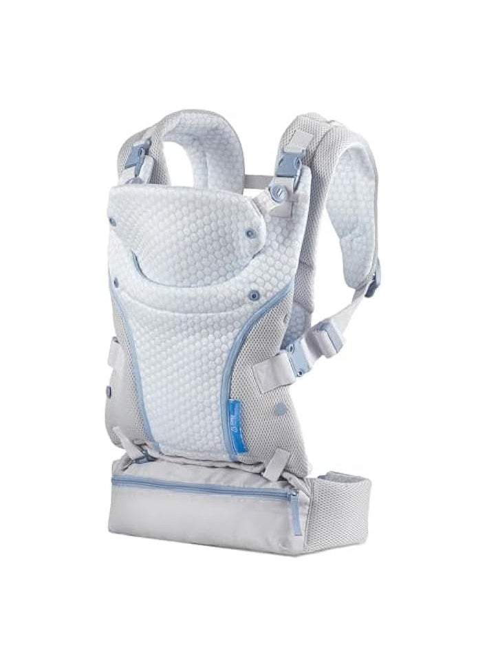Staycool 4-in-1 Convertible Carrier, Ergonomic Design for Infant and Toddlers, 8-40 lbs with Storage Pocket, Gray