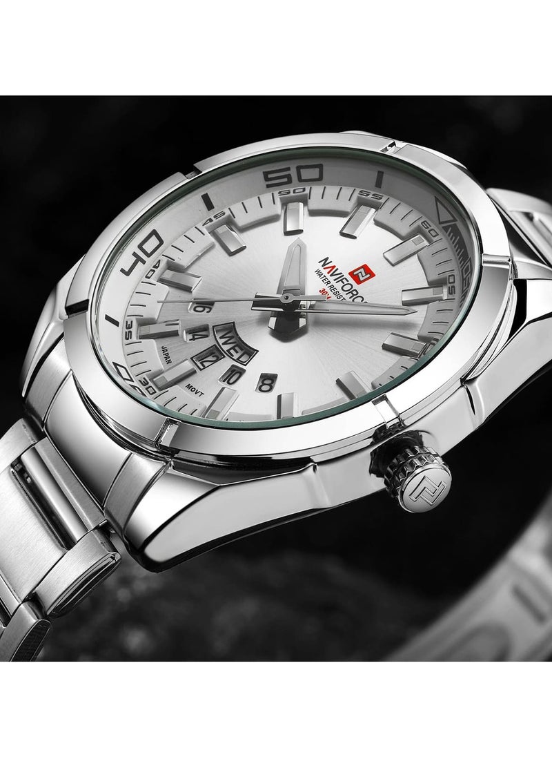 Men’s Analog Stainless Steel Watch – Model NF9038