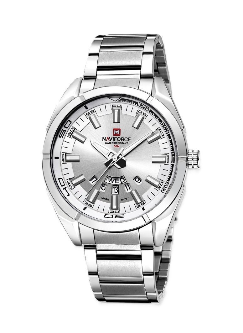 Naviforce Men's Classic Analog Watch NF9038 – Timeless Design with Premium Stainless Steel Strap
