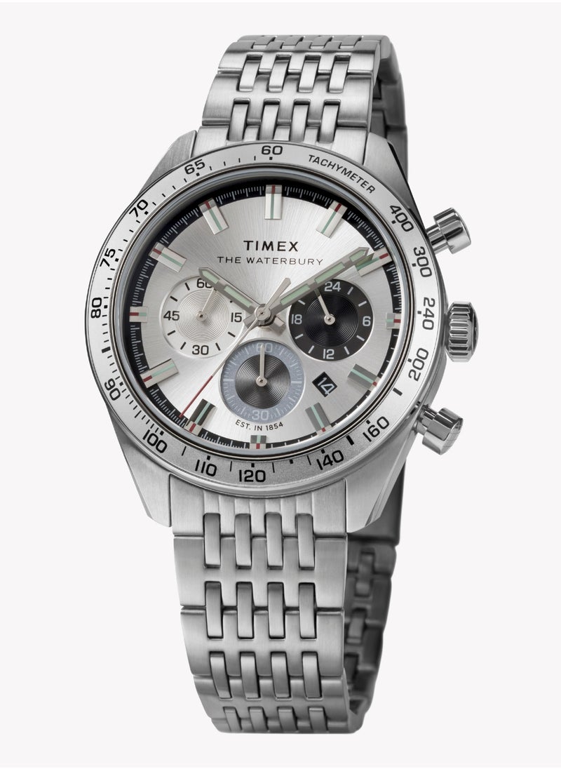 TIMEX Men's Stainless Steel, Silver | Model TW2Y18700