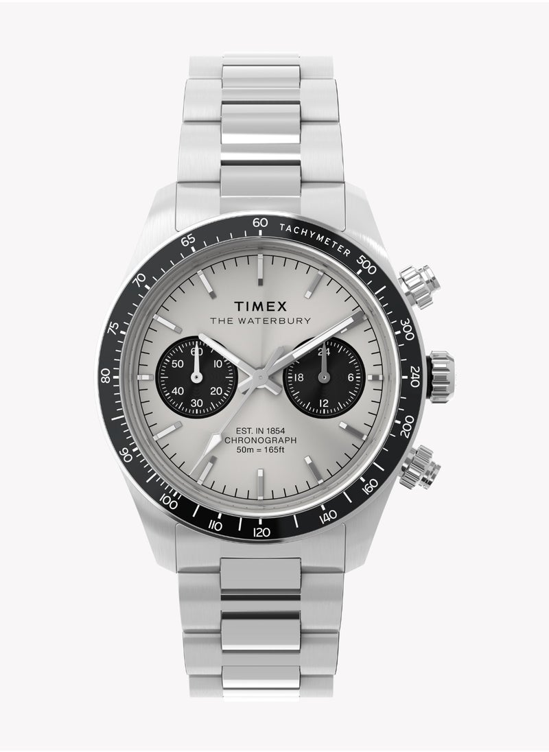Timex Men's Silver Watch, Stainless Steel | TW2Y19200