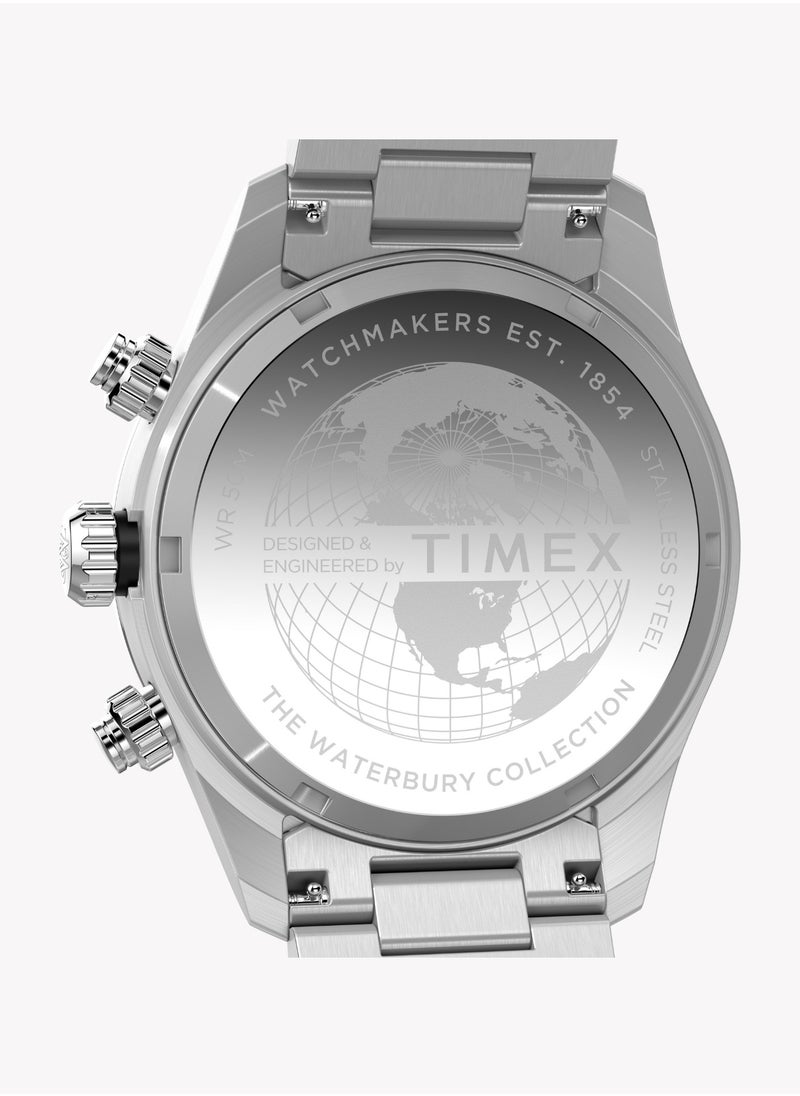 Timex Men's Silver Watch, Stainless Steel | TW2Y19200