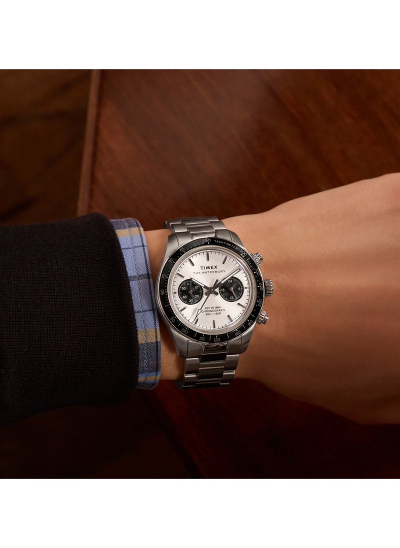 Timex Men's Silver Watch, Stainless Steel | TW2Y19200