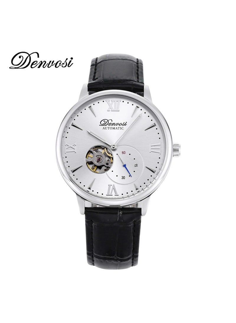 Danfu high-end 2813 automatic movement Mens mechanical watch high-end waterproof luminous mechanical watch menBlack Belt white surface 2813 movement Black Belt white surface 2813 movement