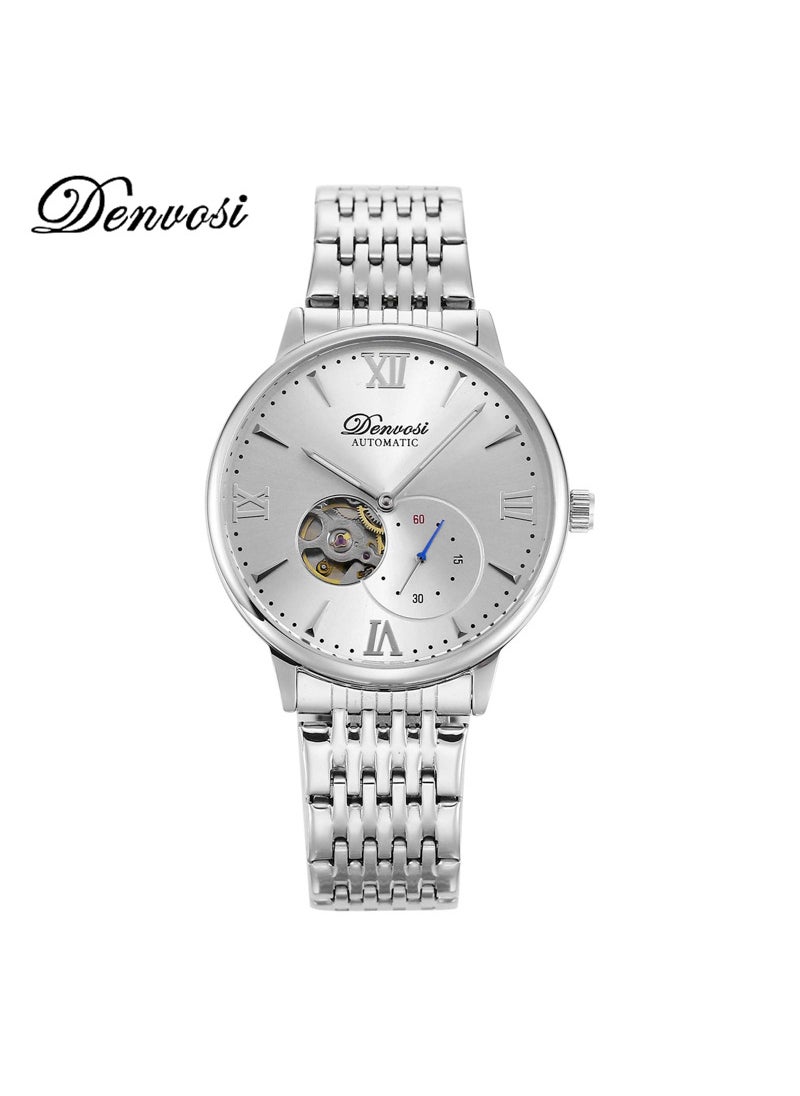 Danfu high-end 2813 automatic movement Mens mechanical watch high-end waterproof luminous mechanical watch menSolid Steel Belt white surface 2813 movement Solid Steel Belt white surface 2813 movement