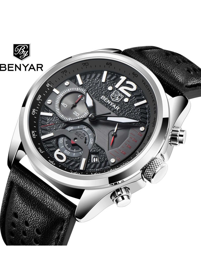 Watches for Men Watch Quartz Luxury Chronograph Waterproof Watch 5171