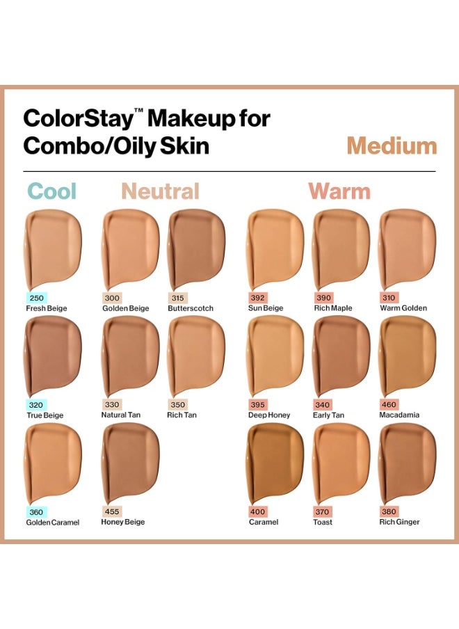 Colorstay Liquid Foundation Makeup for Combination/Oily Skin SPF15 Medium to Full Coverage (30ml) Matte Finish, Buff (150) Unisex