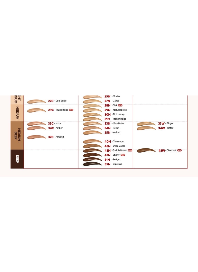 TIRTIR Mask Fit Red Cushion Foundation, Full coverage, Weightless, Skin Fit, Satin Glow Finish, Korean Makeup Cushion Foundation (#33N Macchiato, 0.63 Fl Oz)