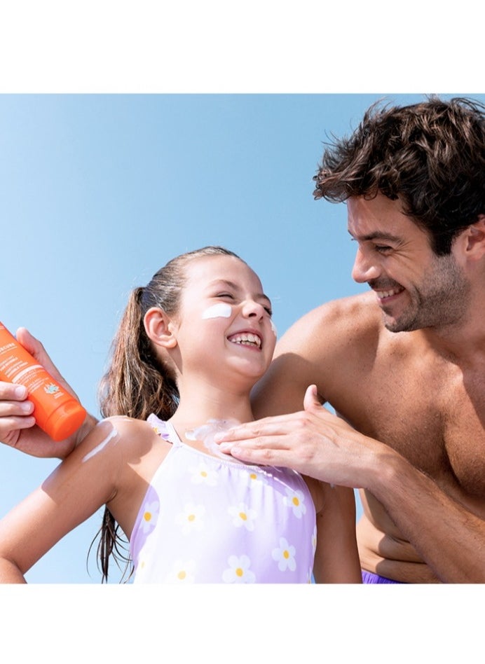 SVR SUN SECURE Face & Body Sunscreen SPF 50+ Milk for All Skin Types, Very High UVA/UVB Factor 50 Sun Cream, Non-Greasy, Reef-Safe, All Ages