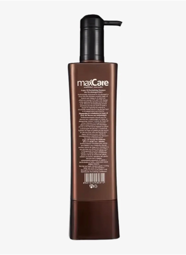 Maxcare Moroccan Argan Oil Shampoo 800ml – Nourishing, Anti-Itch, and Color-Protecting Formula