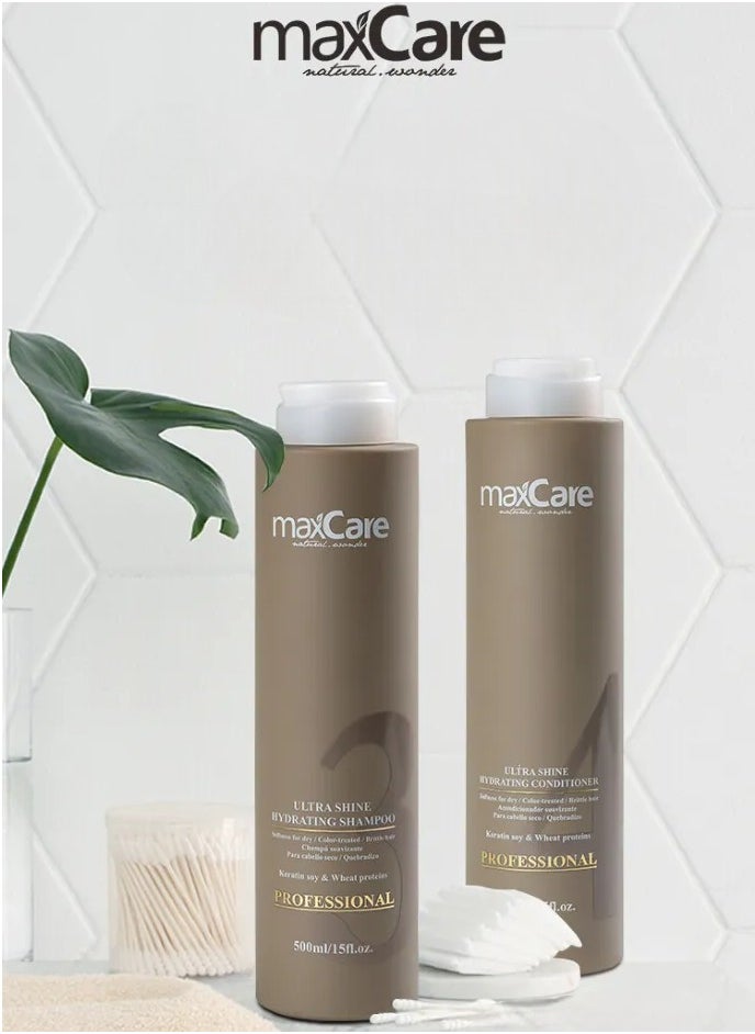 Maxcare Keratin Conditioner 500ml – Moisturizing Formula with Soy & Wheat Proteins