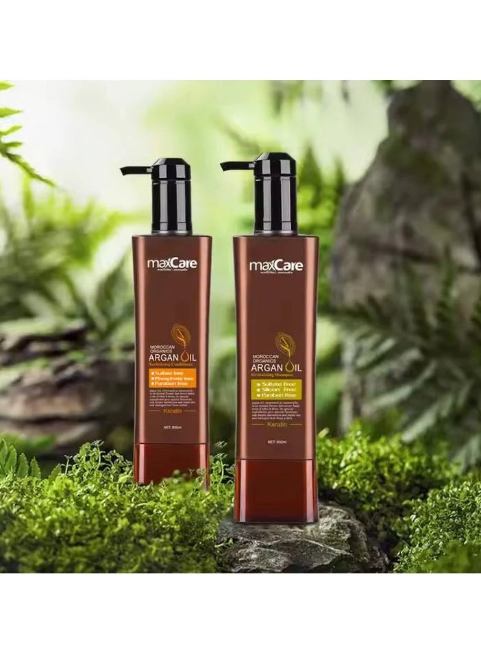 Maxcare Moroccan Organics Argan Oil Revitalizing Conditioner for Dry & Damaged Hair – 800ml
