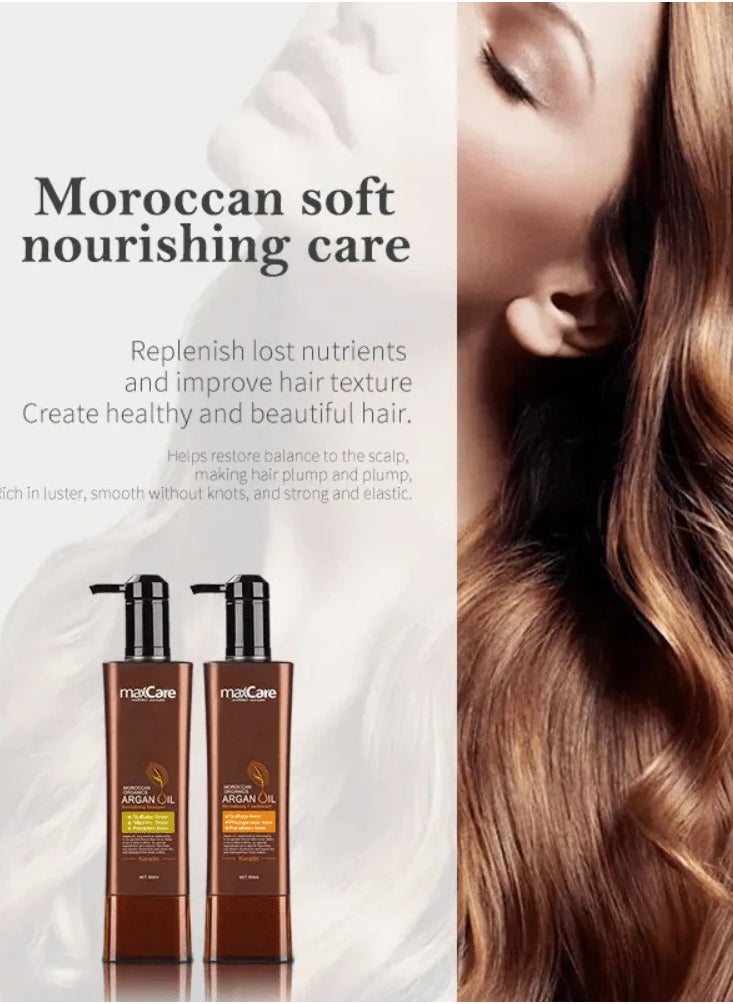 Maxcare Moroccan Organics Argan Oil Revitalizing Conditioner for Dry & Damaged Hair – 800ml