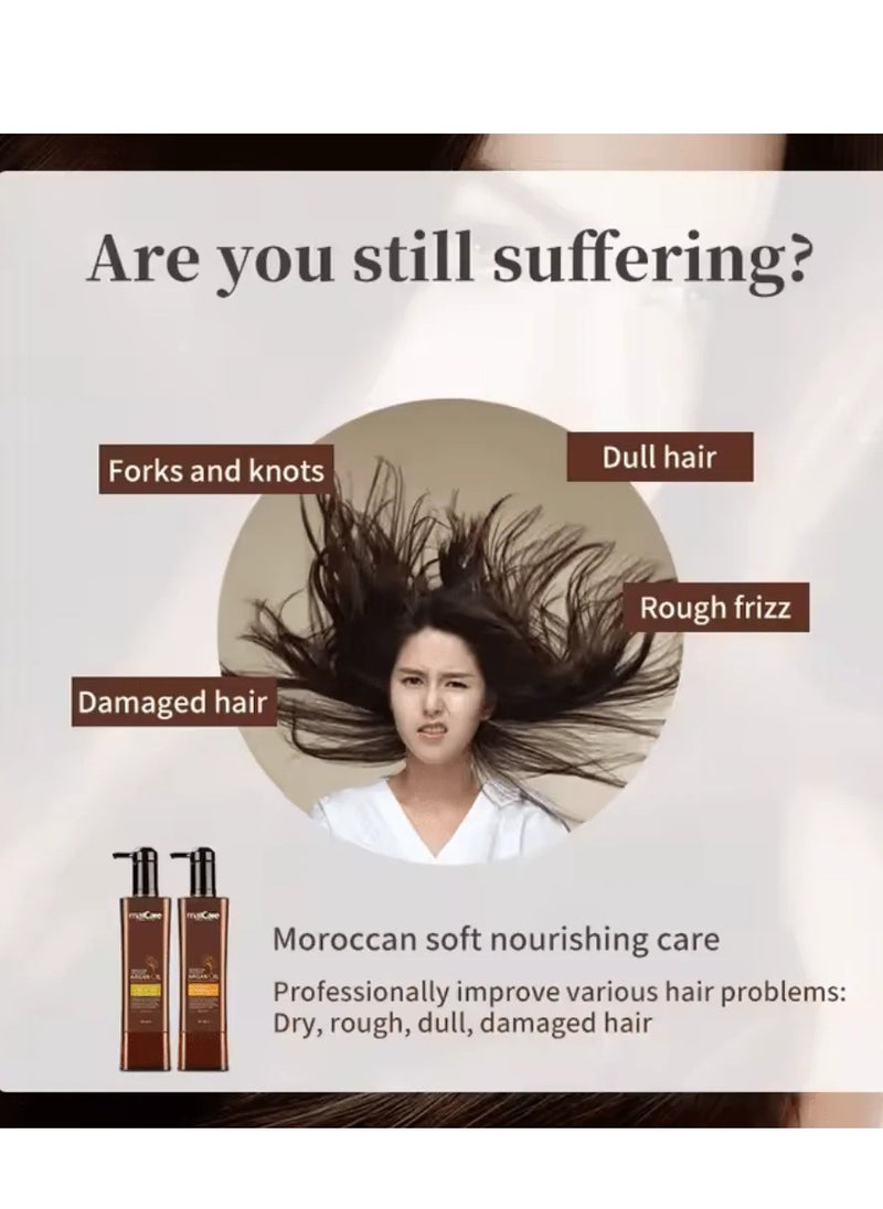 Maxcare Moroccan Organics Argan Oil Revitalizing Conditioner for Dry & Damaged Hair – 800ml